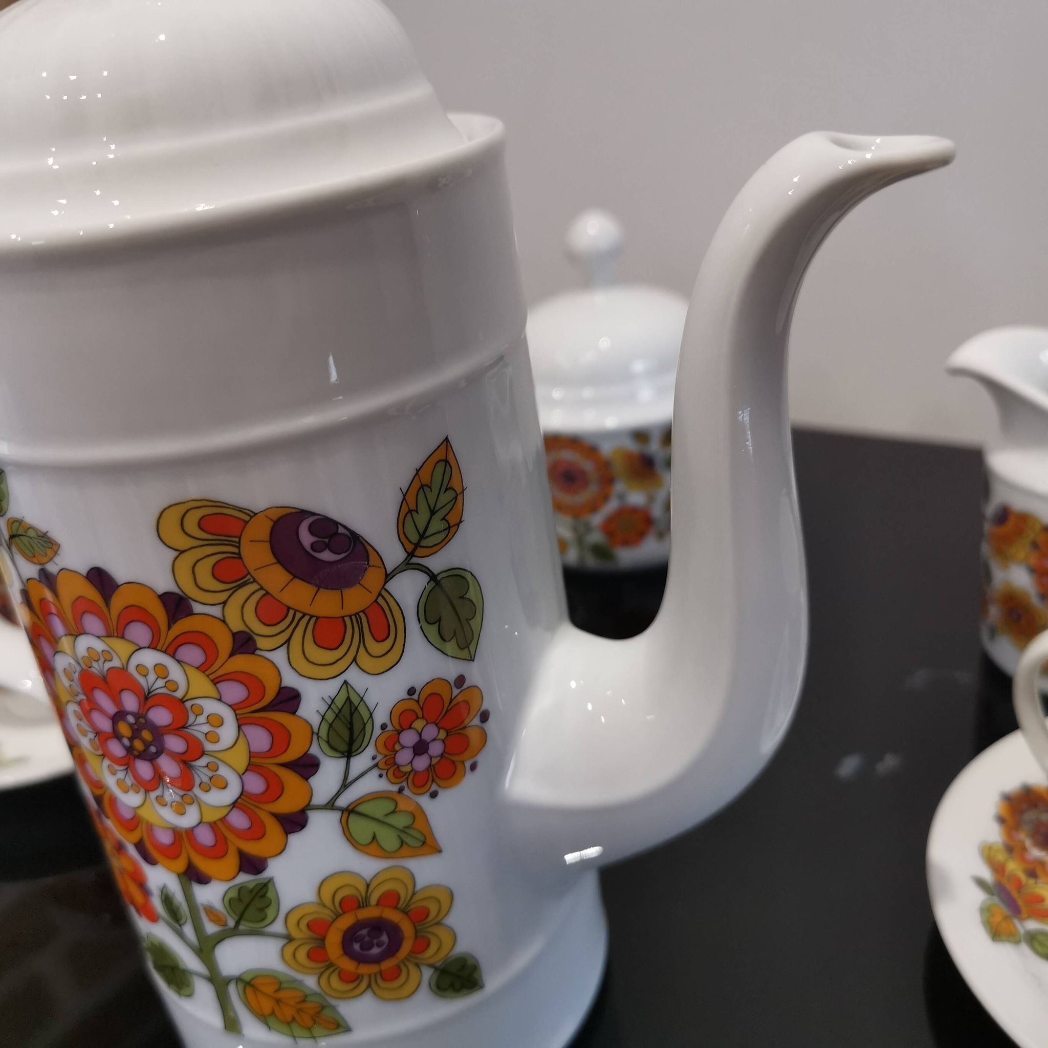 Porcelain coffee service Model Regina Bavaria Germany Vintage70'S