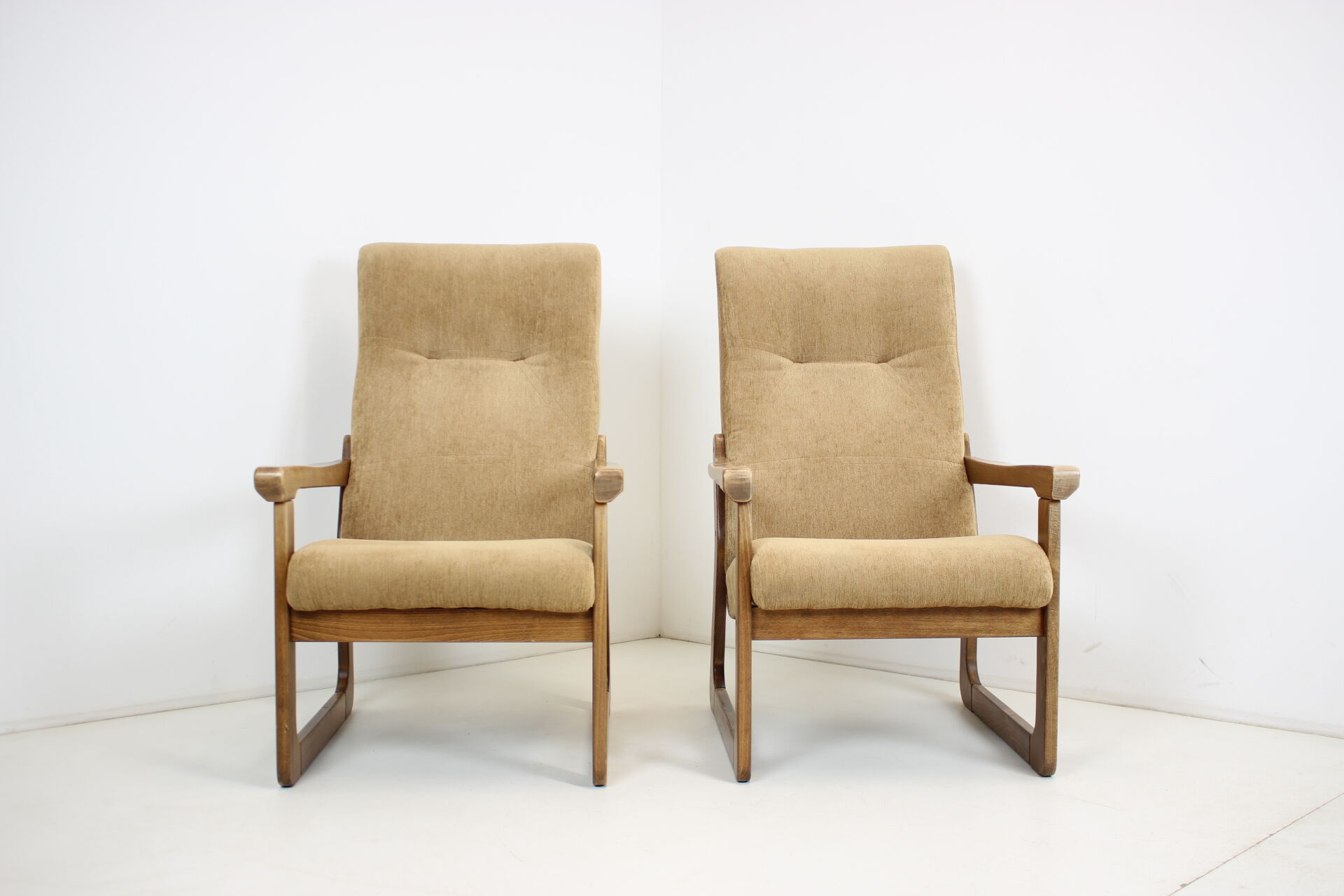 1990s Pair Armchairs, Czechoslovakia
