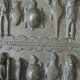 Old small bronze Dogon door