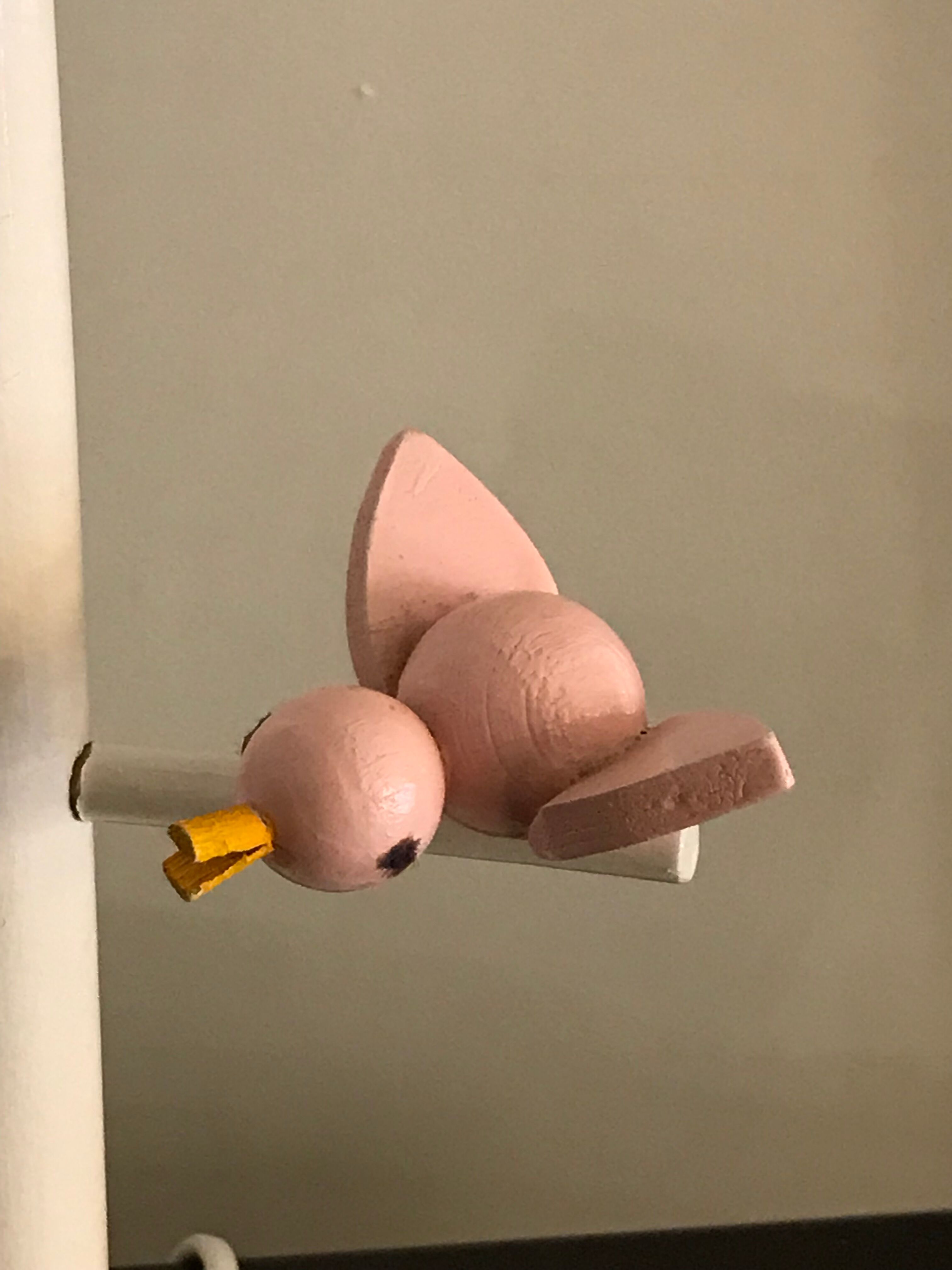 Wooden children's lamp Maison Bonnichon Paris 1960