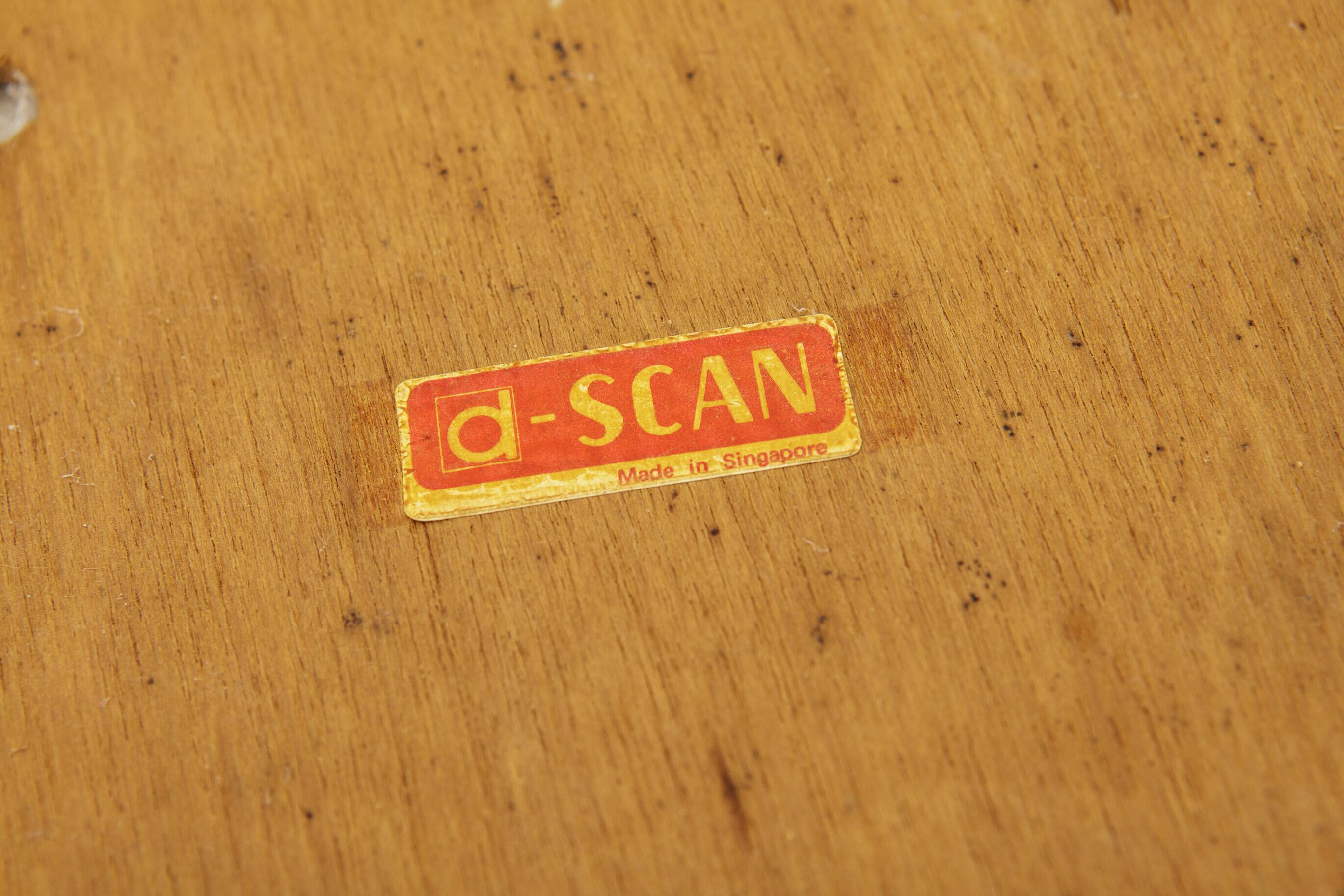 1 of 4 Vintage d-Scan Dining Chairs, Singapore 1960s, Mid century modern
