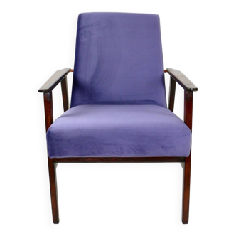 Fauteuil Vintage Renard Violet Indigo, 1970s