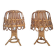 Paire de lampes de chevet en bambou