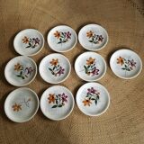 Series of 10 dessert plates