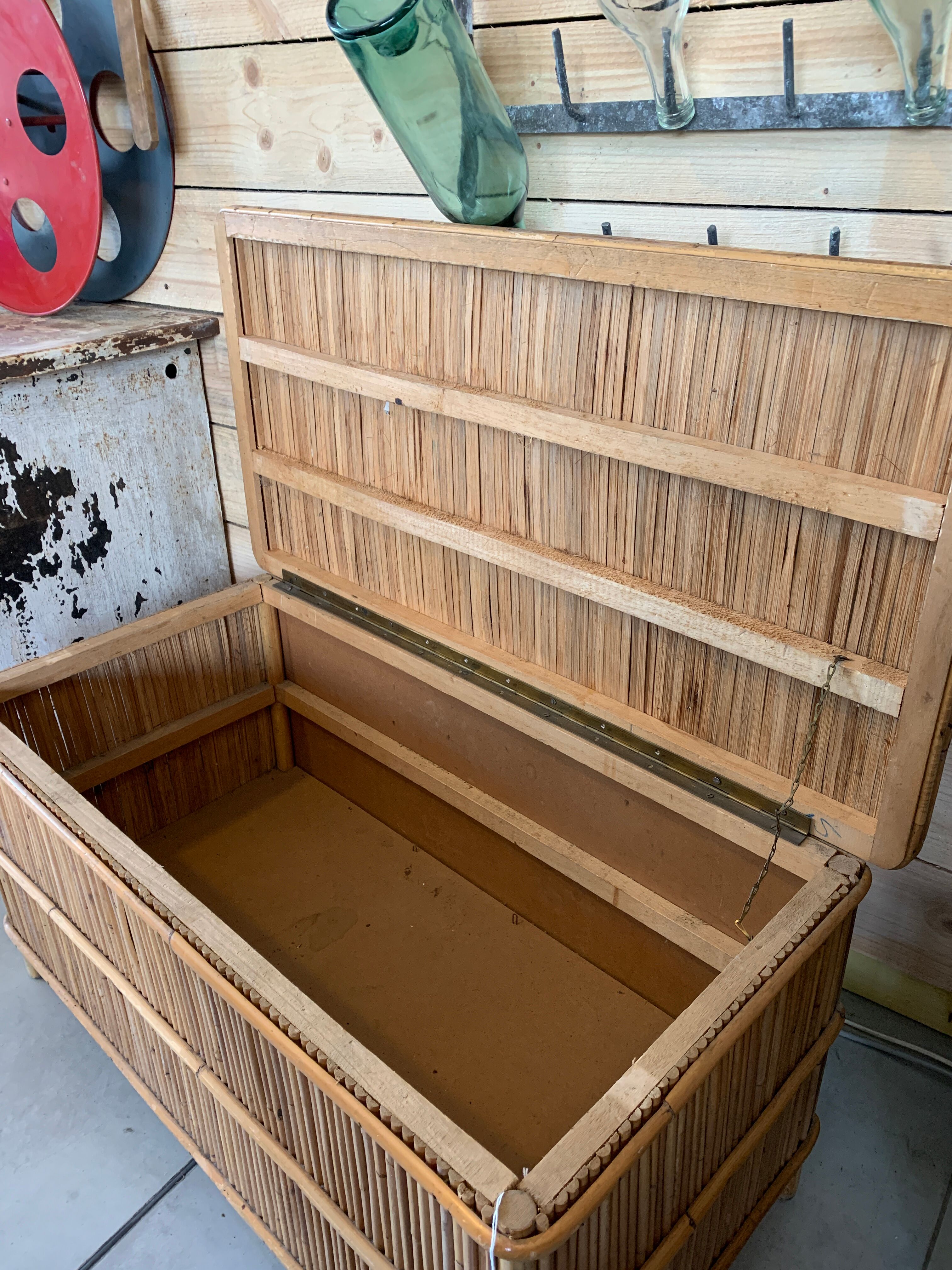 Vintage bamboo trunk