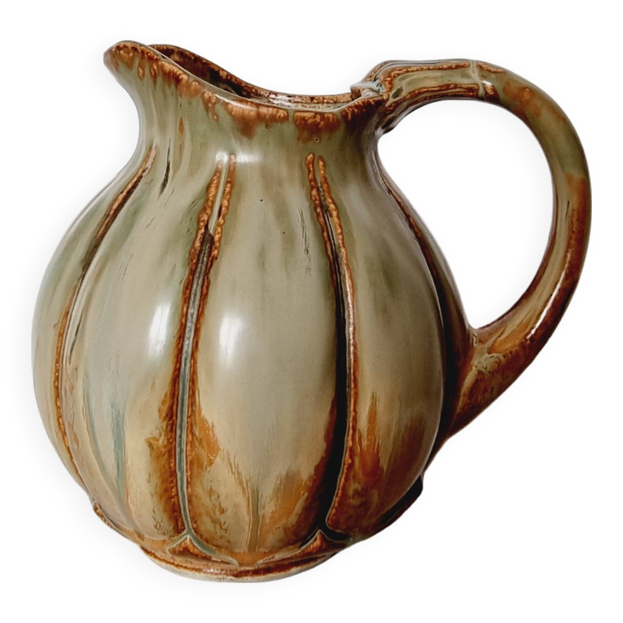 Early 20th century modernist glazed stoneware pitcher