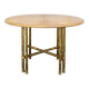 Struttura in ottone lavorato e piano in legno Italia, 1970