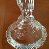 Chandelier art deco moulded glass by Portieux