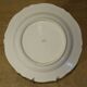 Set of 8 old plates hollow porcelain Limoges decoration pink flowers golden liseret