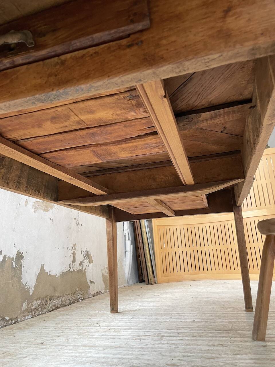 19th century oak farmhouse table 270cm with extensions