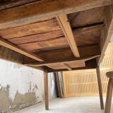 19th century oak farmhouse table 270cm with extensions