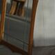 Danish wall mirror in solid oak from the mid-20th century, Scandinavian modern design.