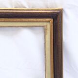 Gilded wooden frame and fabric