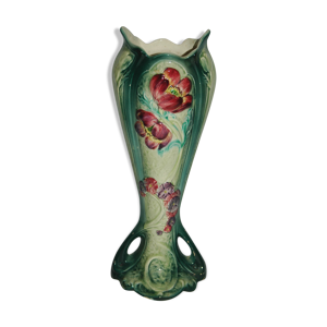 vase en barbotine art-nouveau