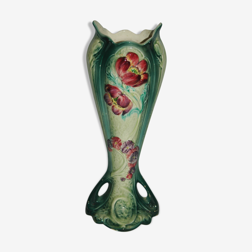 Vase en barbotine art-nouveau | Selency