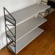 Vintage wood and metal shelf