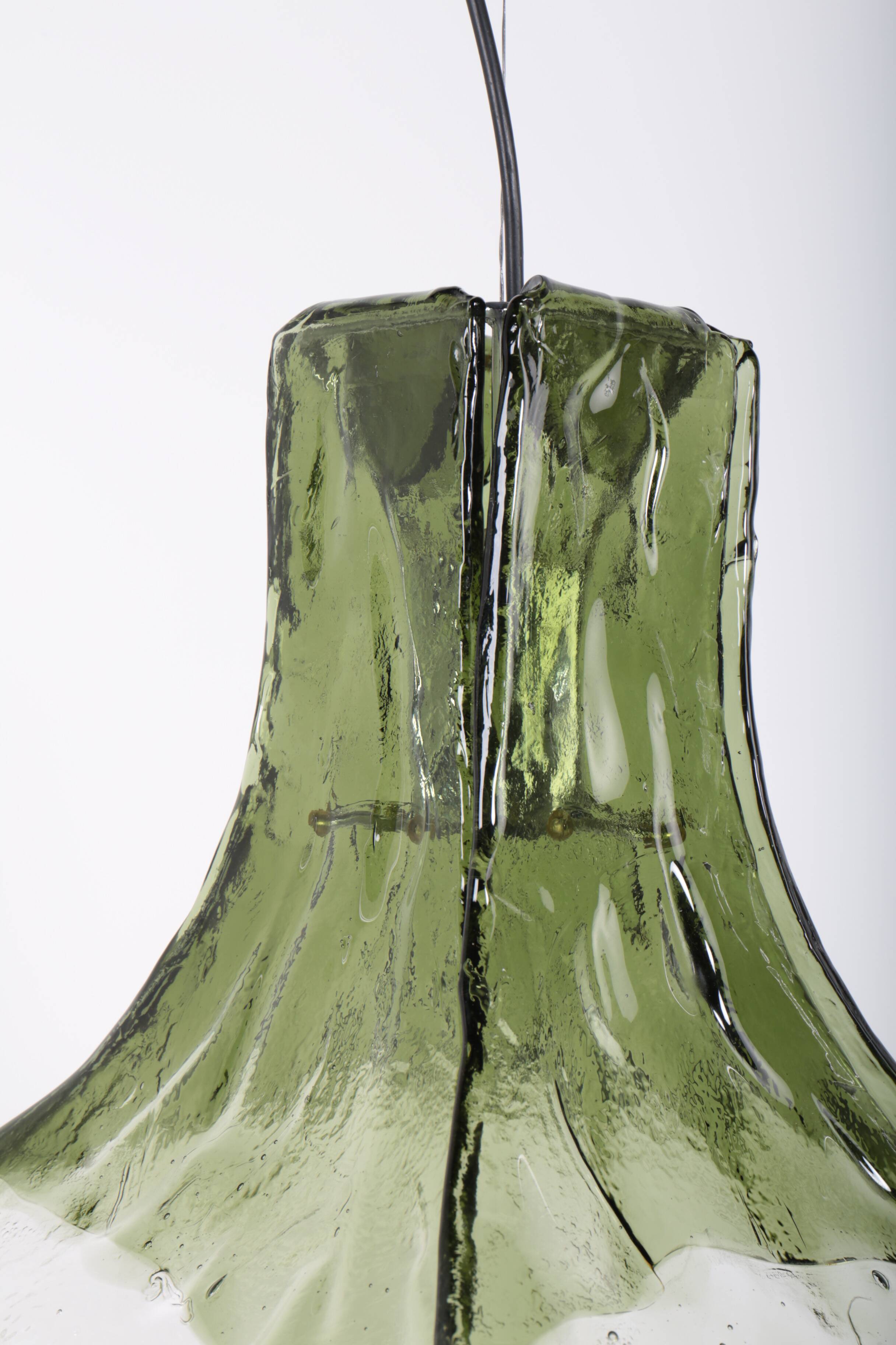 LS 185 pendant light by Carlo Nason for Mazzega, Italy, 1970s