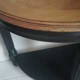 Small half-moon side table