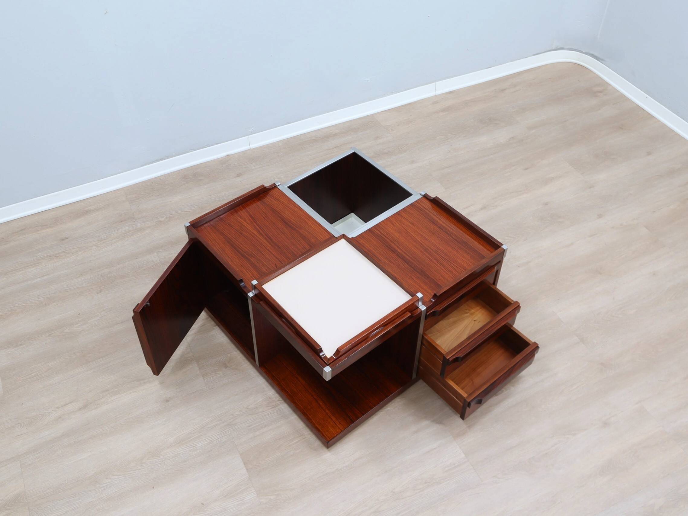 1970s FIARM modular bar cube coffee table