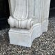 Impressive Louis XV style fireplace in Carrara marble circa 1880