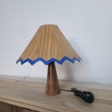 Handmade "pencil" lamp made of wood and veneer
