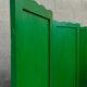Bohemian wooden screen green bottle year 60s