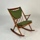 Danish teak rocking chair by Frank Reenskaug for Bramin 60s midcentury