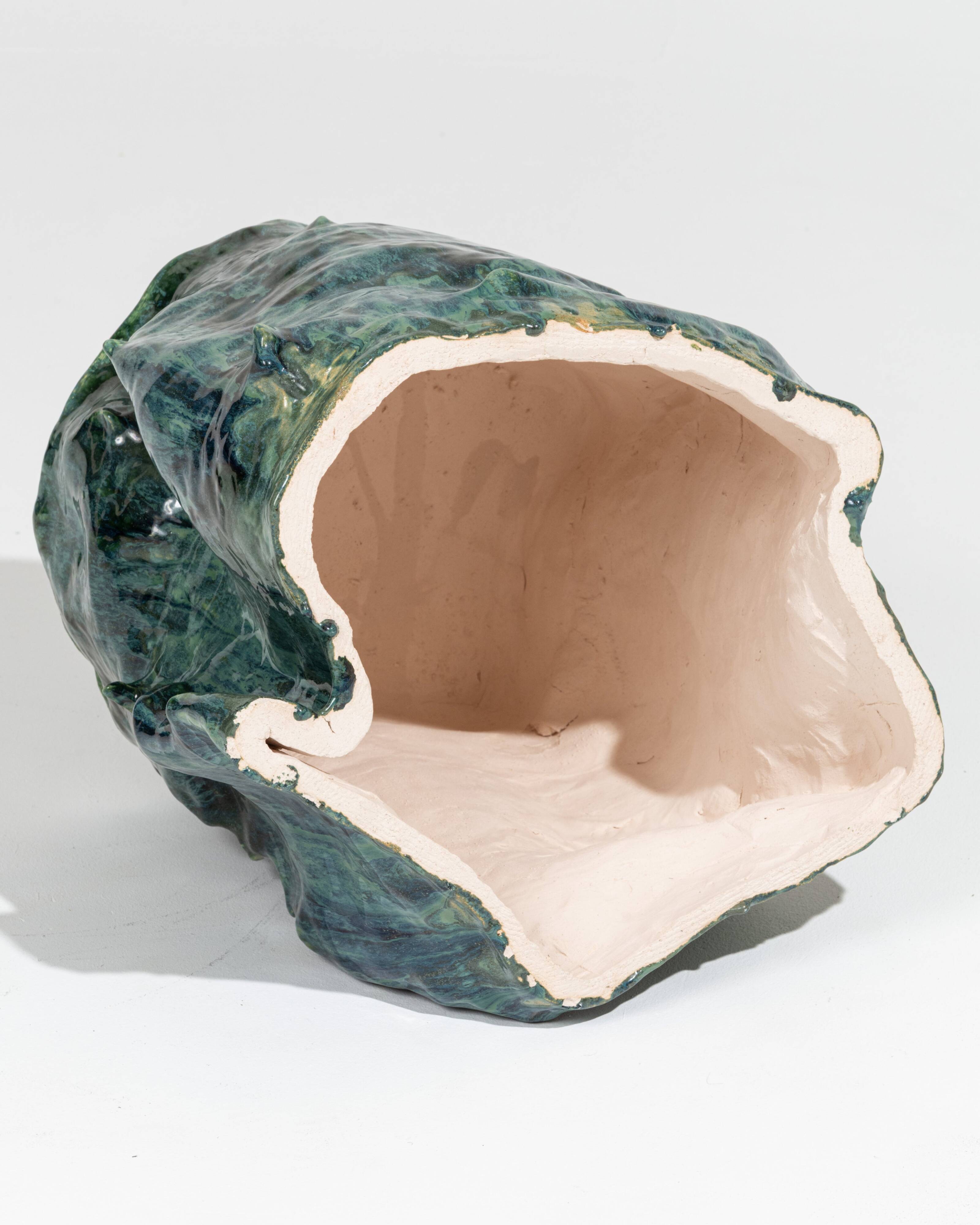 Green sandstone side table