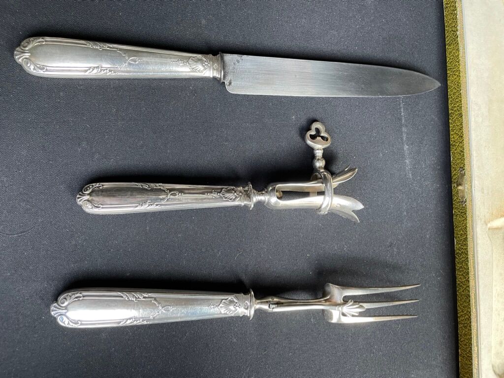 Silver cutting service Minerva Louis XV style