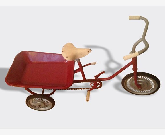 Ancien Tricycle Avec Benne Basculante Velo Bebe Anneé 40 50 Rénové Jouet  Vintage | Selency