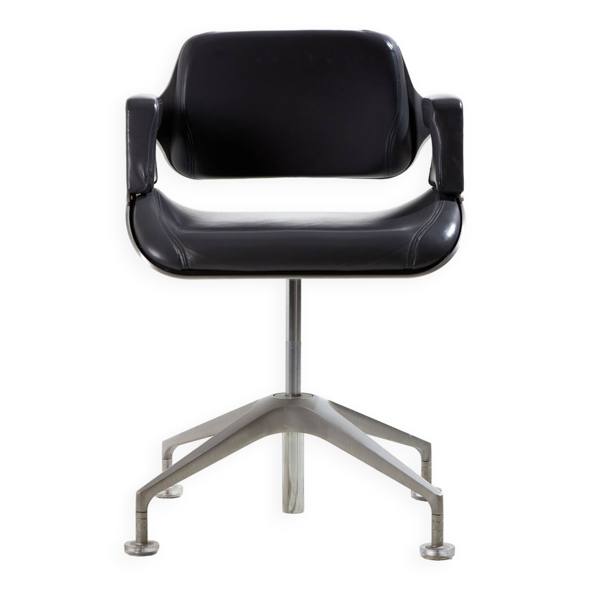 Chaise argentée par hadi teherani pour interstuhl (mk10281)