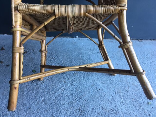 Vintage french rattan chair