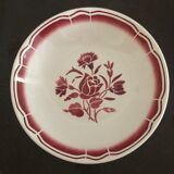 Antique tableware, hollow plates, pink pattern