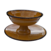 Flat dish and compote dish