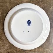 Plat rond et creux BWM & Co en terre de fer, service "Florentine"