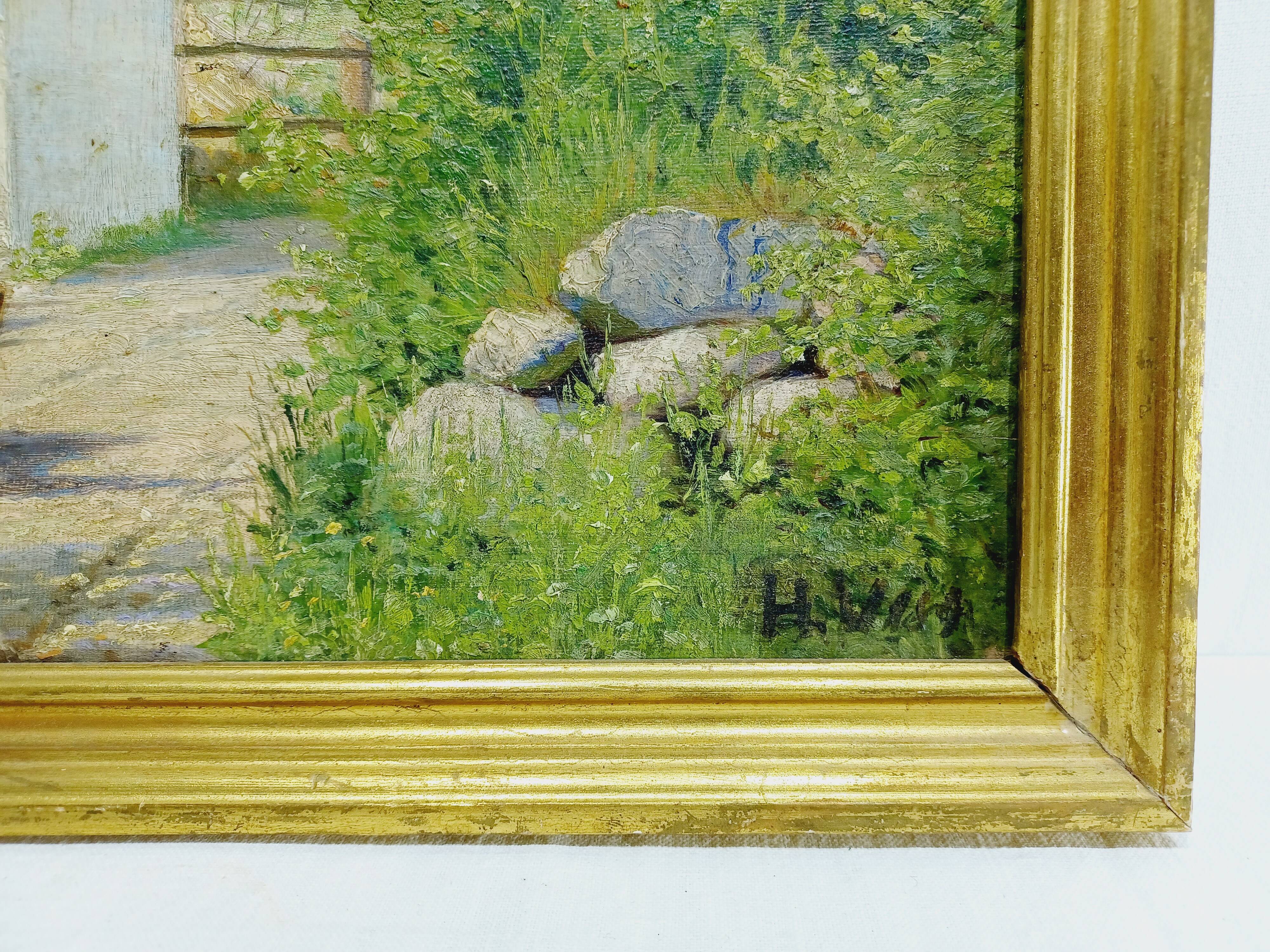 H. Viss – Oil on canvas “Country landscape”