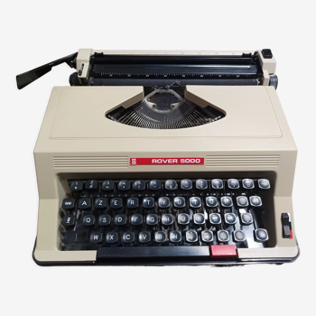 Machine à écrire mécanique vintage rover 5000