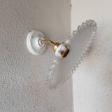 Vintage opaline lace wall light