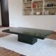 Green coffee table attributed to Jean-Claude Mahey, Roche Bobois.