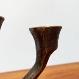 Vintage German brutalist metal candlestick by Dalbeck.