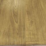 Blonde solid oak desk, cabinet, American type.