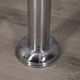 Vintage 1970s Italian-design chrome-plated metal floor ashtray