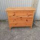 Old chest of drawers 3 drawers in vintage pine wood