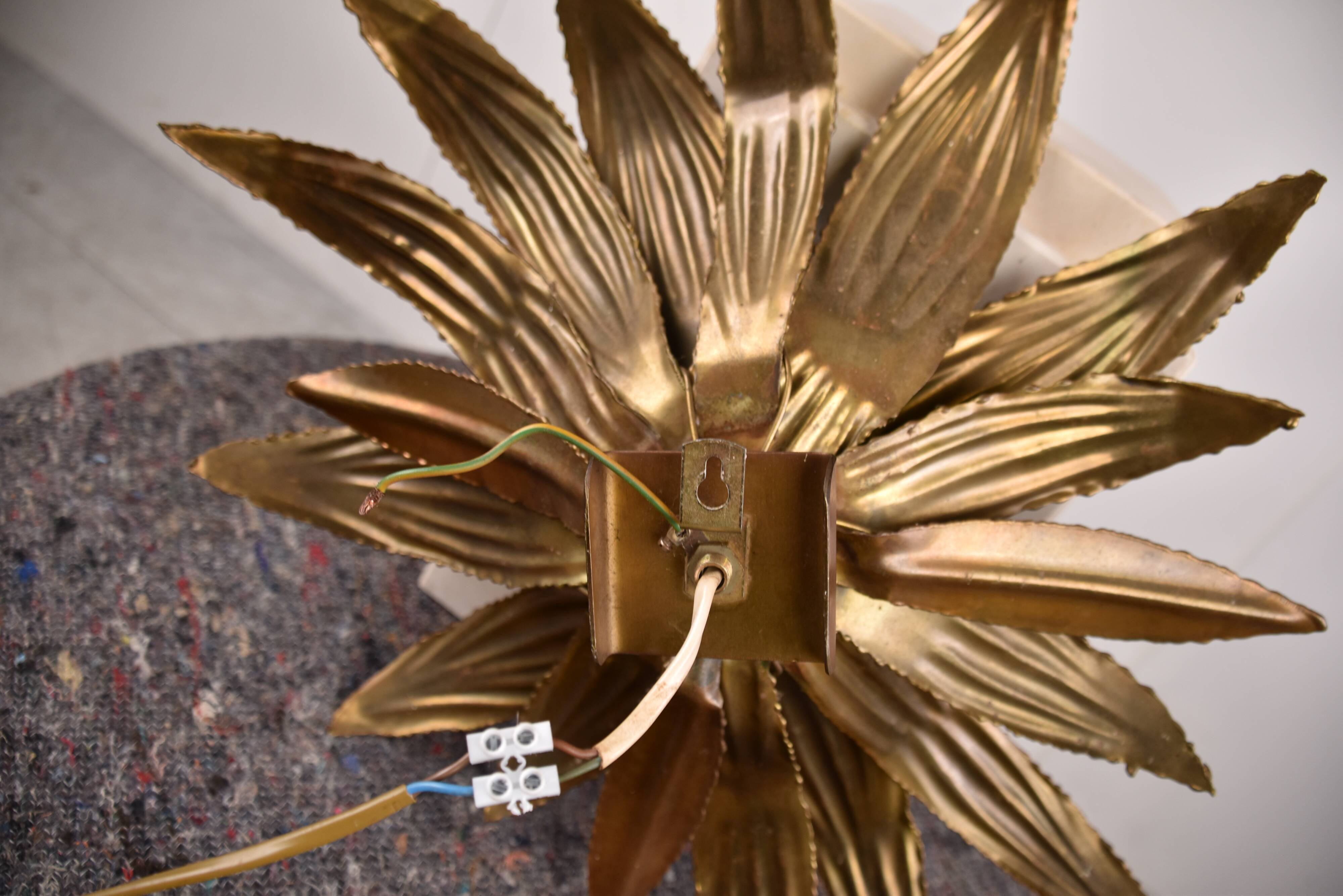 Flower wall lamp, 1970s