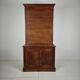 1930s Dutch Oak Roll-Top Notary Cabinet / Archive Cabinet