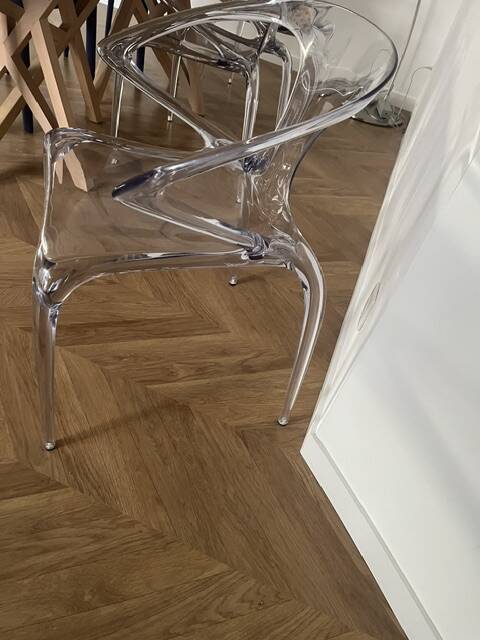 transparent Roche Bobois chairs