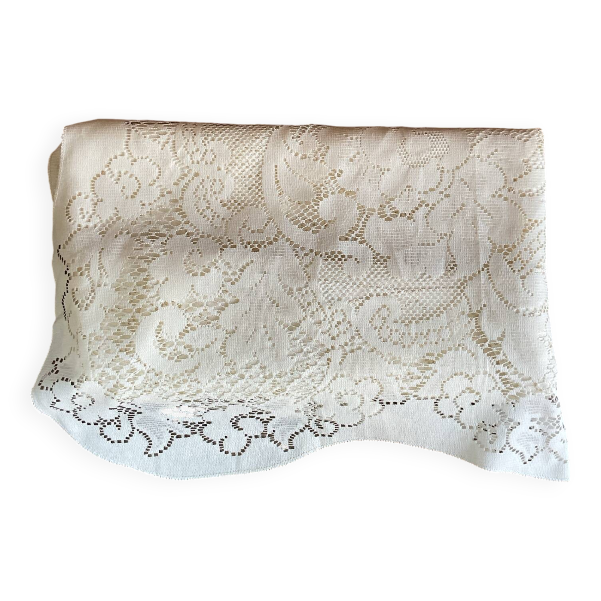 Couvre-lit dentelle vintage