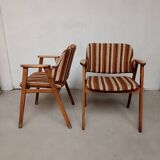 Paire fauteuils style scandinave