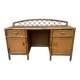Bureau vintage en bambou et rotin – Années 60-70