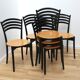 Suite de 6 chaises design de collectivité